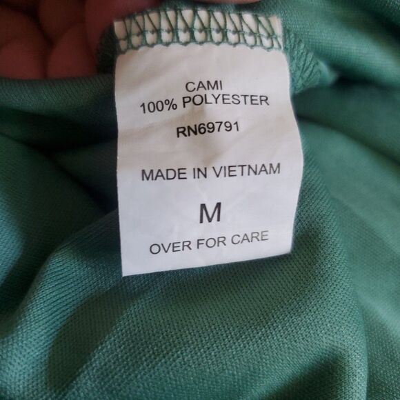 Boho Fig & Flower Embroidered Texture Peasant Dress Medium Green Anthropologie - Picture 11 of 16